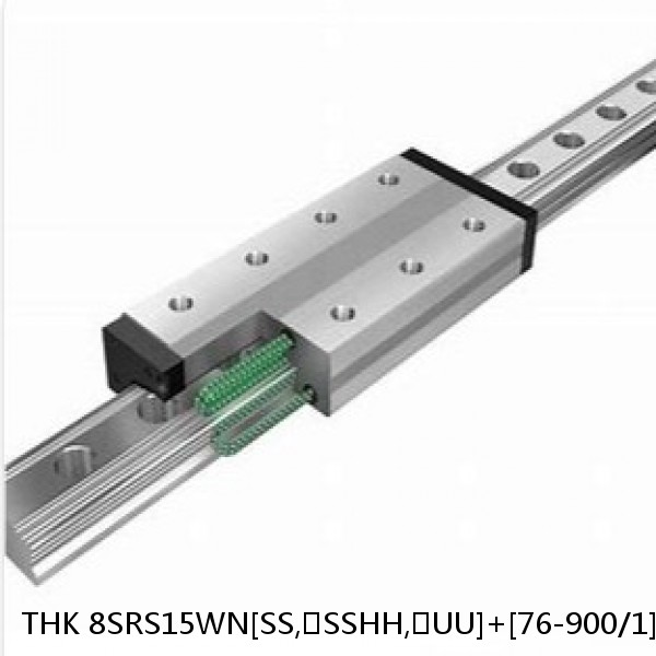 8SRS15WN[SS,​SSHH,​UU]+[76-900/1]LM THK Miniature Linear Guide Caged Ball SRS Series