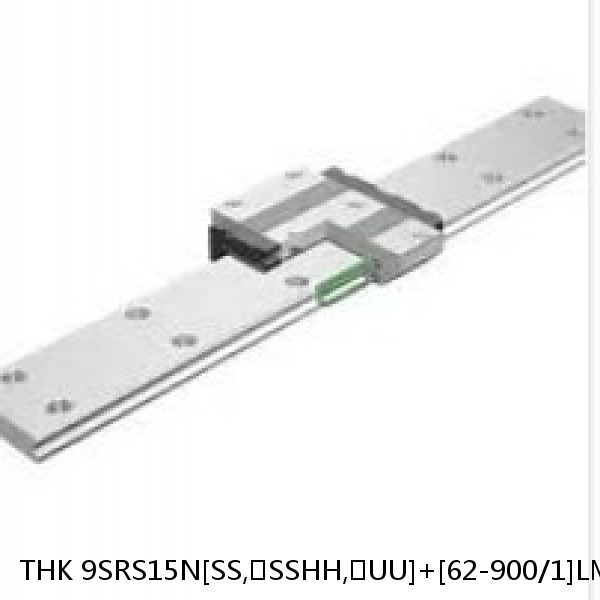 9SRS15N[SS,​SSHH,​UU]+[62-900/1]LM THK Miniature Linear Guide Caged Ball SRS Series