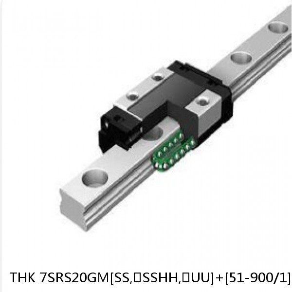 7SRS20GM[SS,​SSHH,​UU]+[51-900/1]L[H,​P]M THK Miniature Linear Guide Full Ball SRS-G Accuracy and Preload Selectable