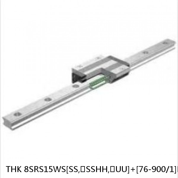 8SRS15WS[SS,​SSHH,​UU]+[76-900/1]LM THK Miniature Linear Guide Caged Ball SRS Series